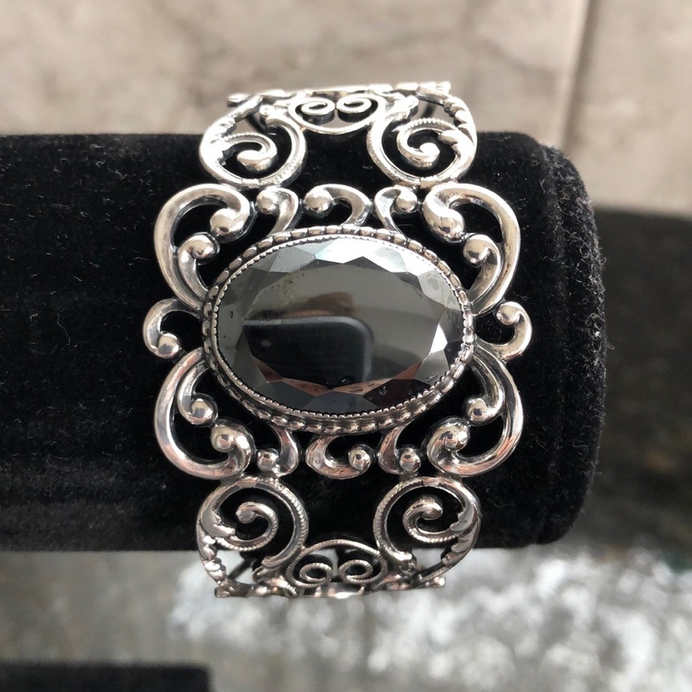 Vintage Danecraft sterling hematite bracelet
